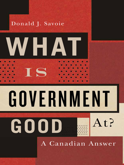 Cover image for What Is Government Good At?